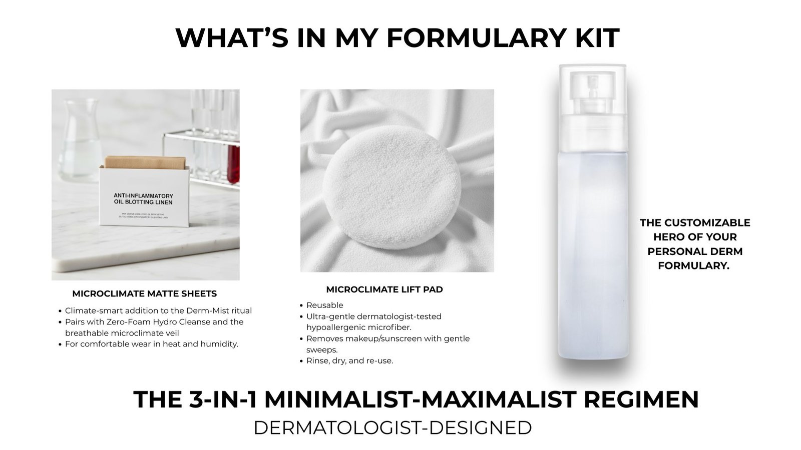 Formulary Kit with Dermatologist Designed Custom Skincare Blends