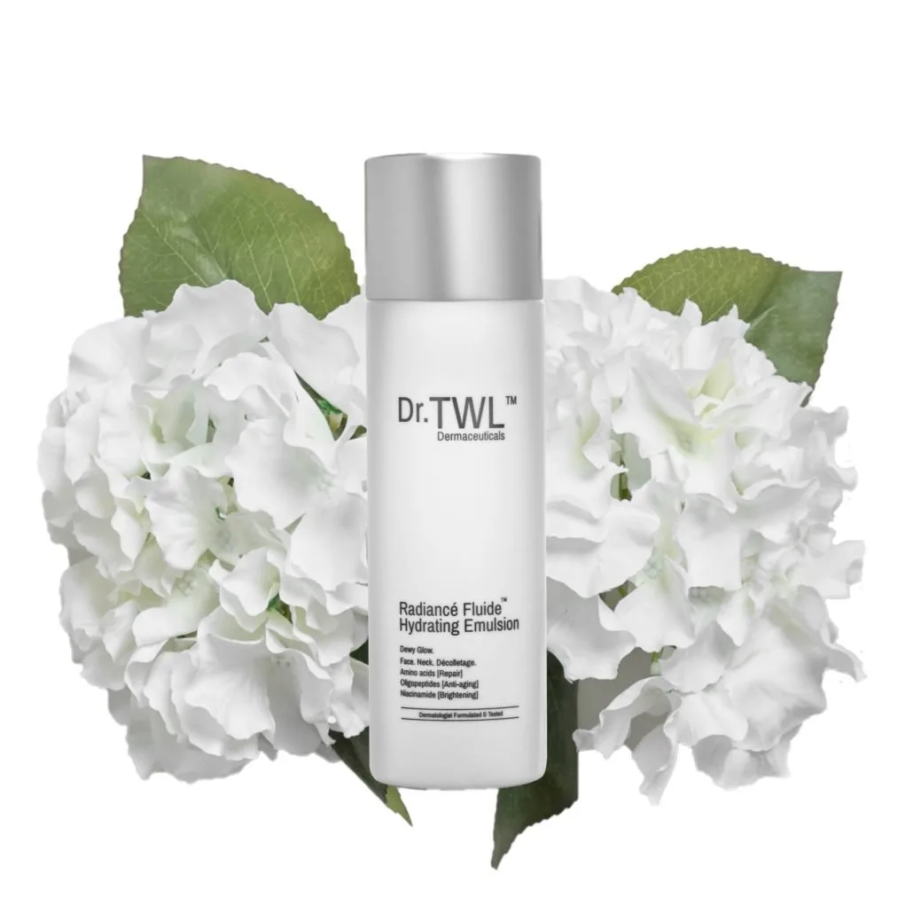 Emulsion radiance flower Oligopeptides Dermatologist Singapore Skincare Radiance Fluide Hydrating Emulsion