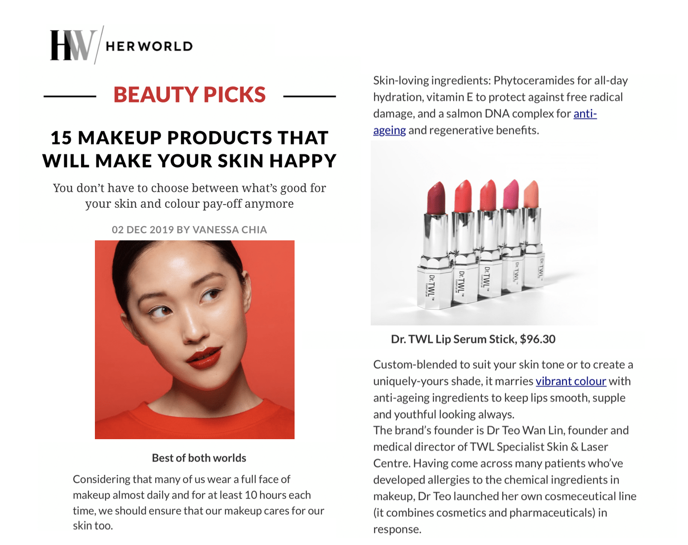 Virtual Custom Lip Lab Experience Dr.TWL Dermaceuticals Singapore