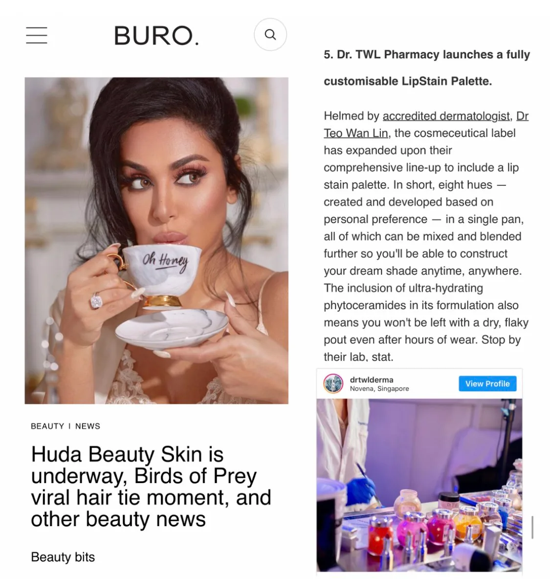 Buro Infinity Palette Feature Buro Infinity Palette Feature