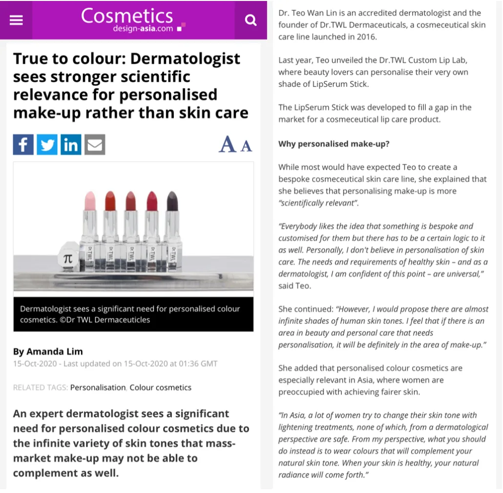 Cosmetic design asia