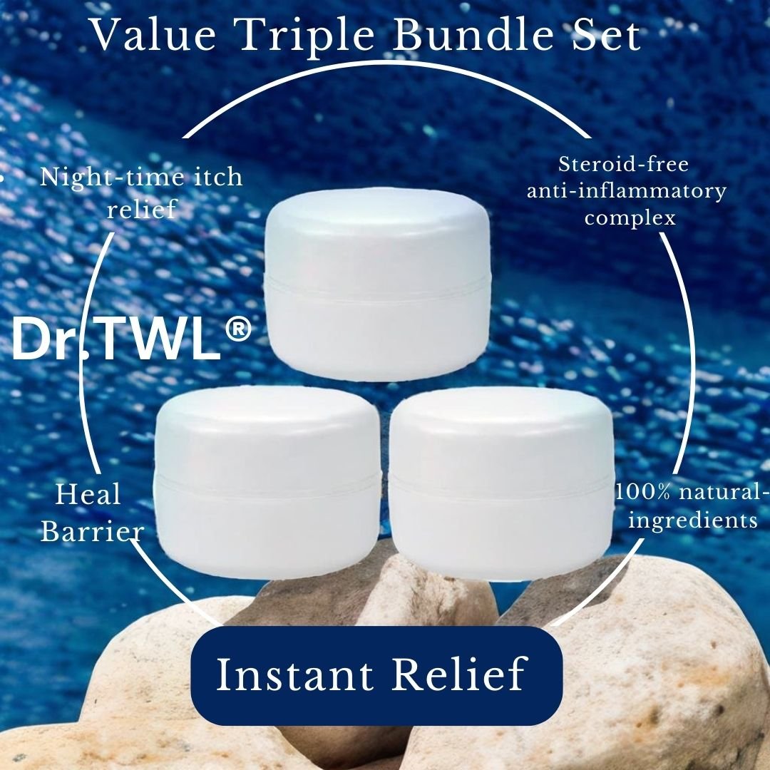 Eczema Itch Relief Cream Balm Value Triple Bundle