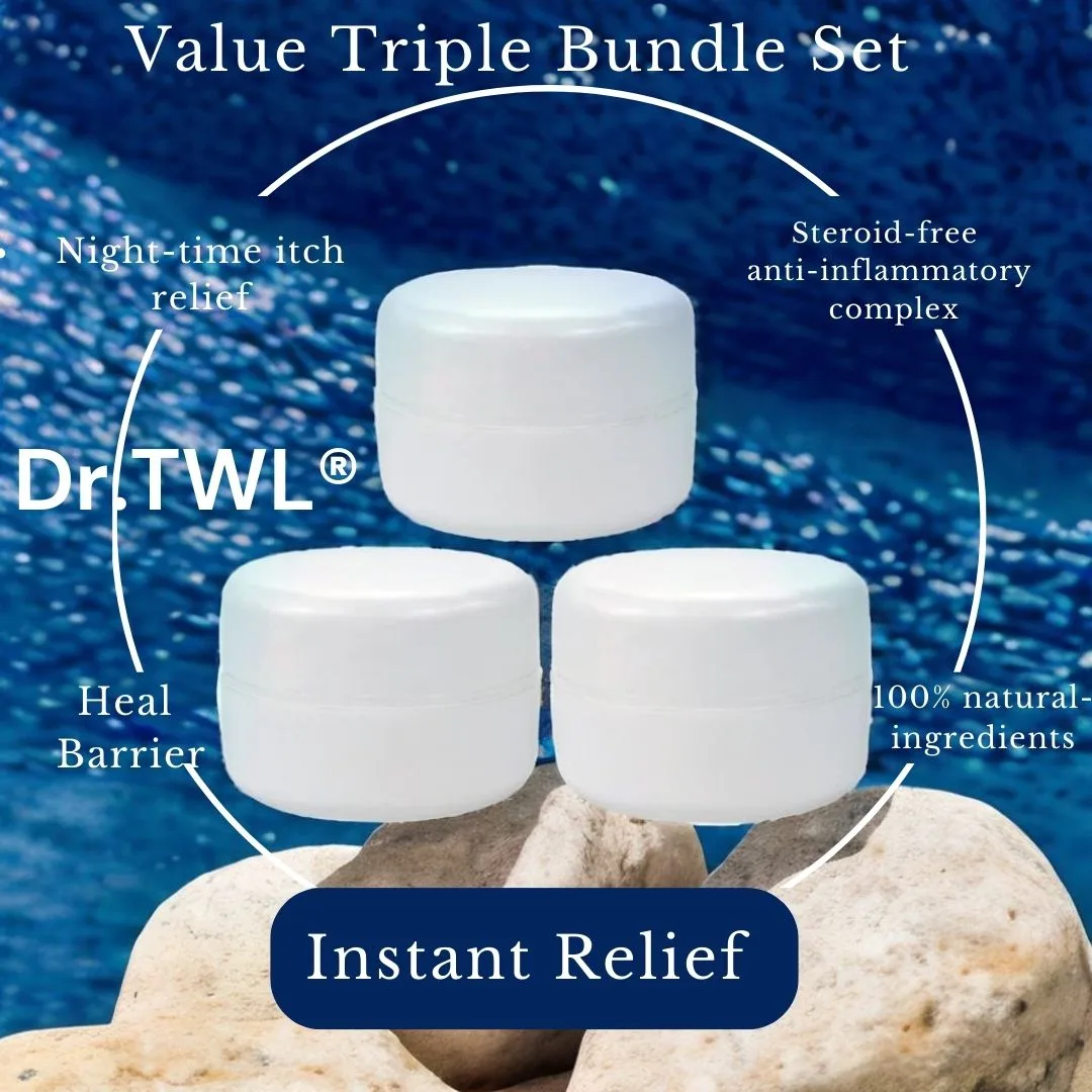 Eczema Itch Relief Cream Balm  Value Triple Bundle
