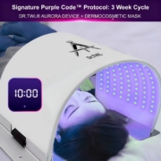 Clinical-grade quad-spectrum LED light therapy for at-home dermatologist skin rejuvenation