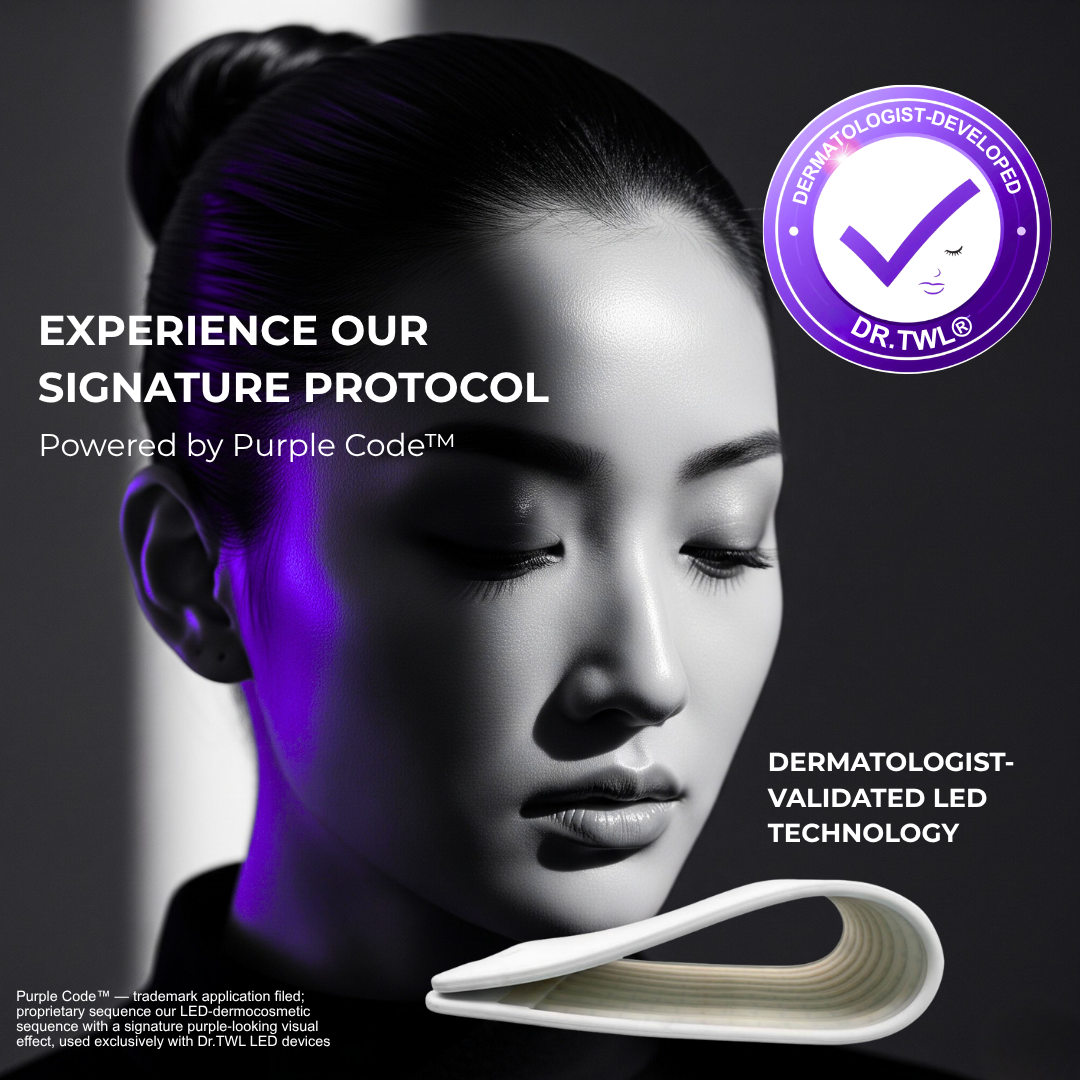 Medical grade LED device for home use - FDA 510k lineage dermatologist validated