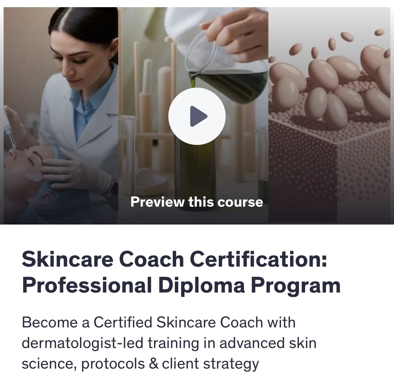 Skincare Coach Certification: Professional Diploma Program