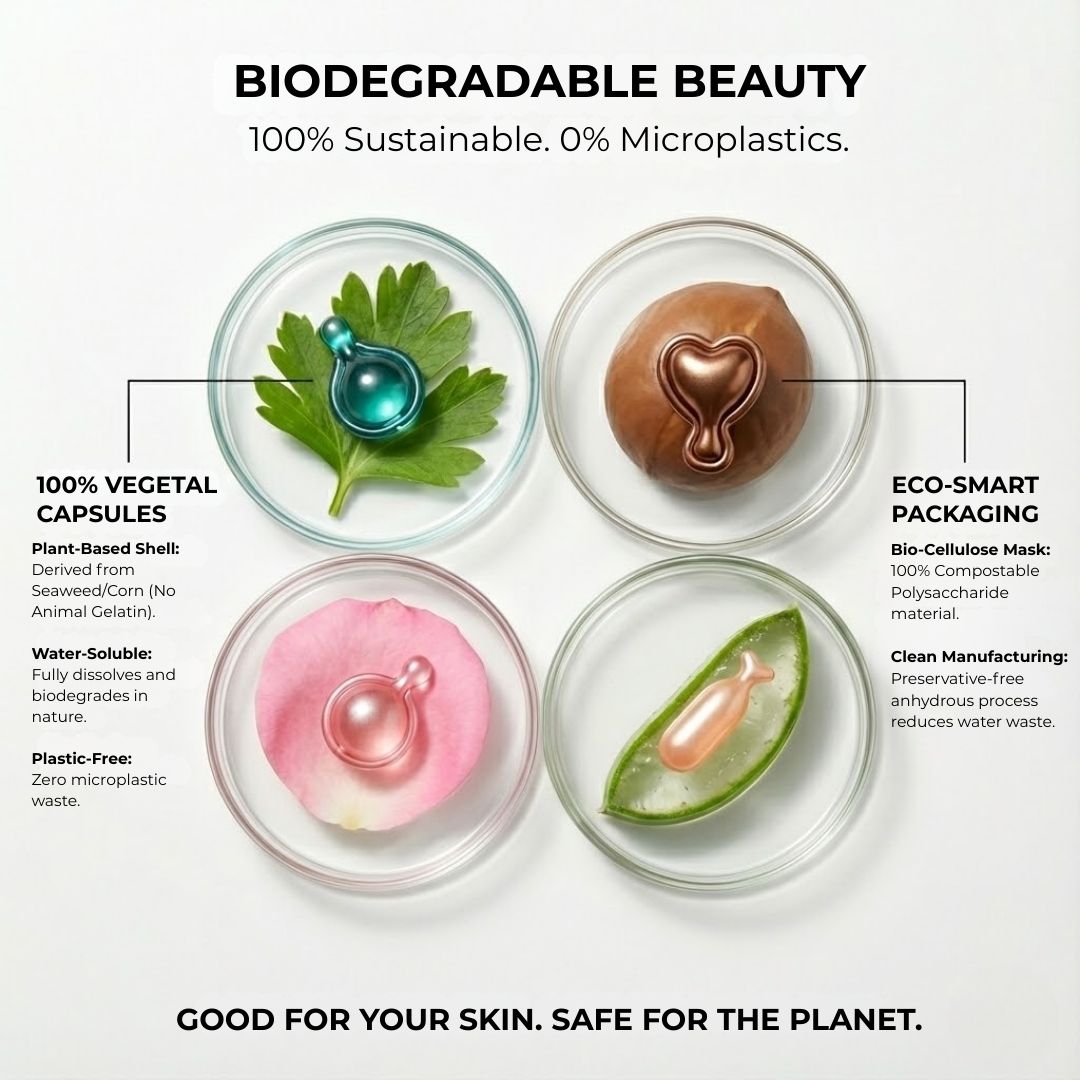capsule facial biodegradable beauty