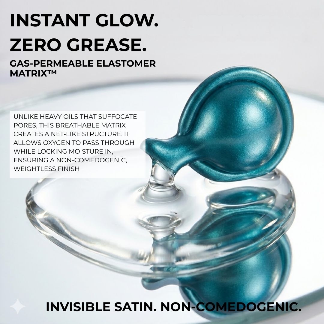 capsule facial gas-permeable elastomer matrix