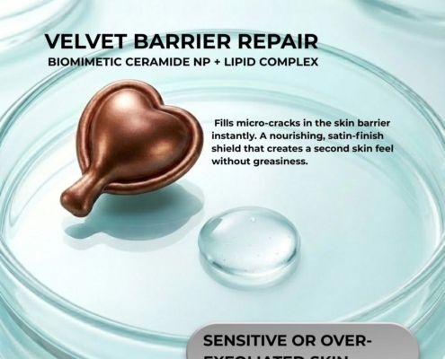 capsule facial velvet barrier repair