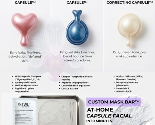 capsule facial with polysaccharide mask
