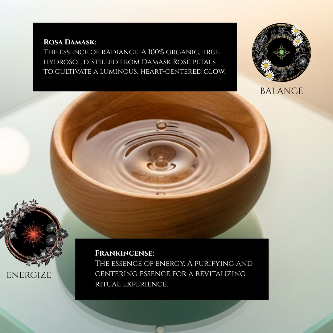 Rosa Damask and Frankincens Hydrosols